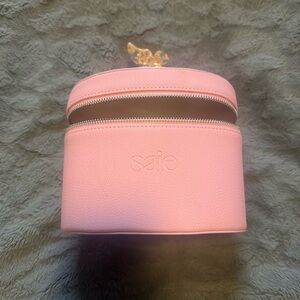 Saie mini Vanity case in light pink